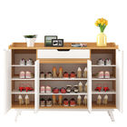 Light Luxury Fancy Melamine Particle Board Shoe Rack Cabinet For Living Room