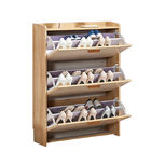 Affordable Melamine Coated Shoe Wooden Cabinet Portable Modern Simple Design